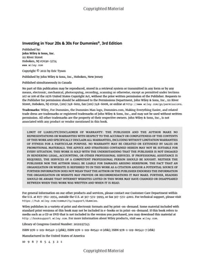 investing in your 20s & 30s for dummies - 3rd edition