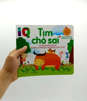 iq - tìm chỗ sai - luyện khả năng quan sát và năng lực phân biệt, phán đoán sự vật của trẻ