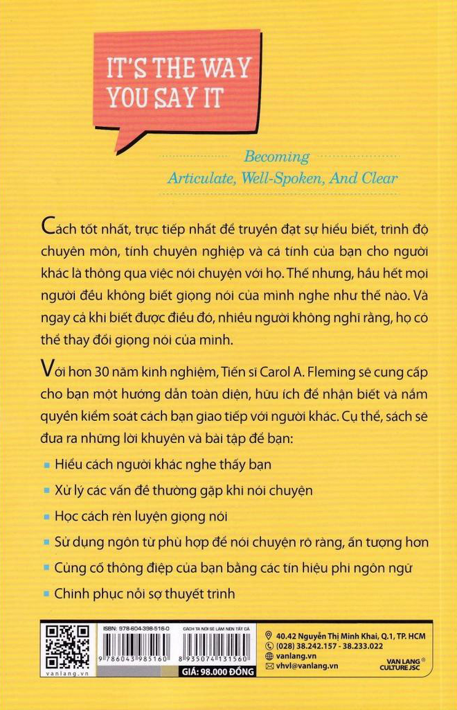 it's the way you say it - cách ta nói sẽ làm nên tất cả