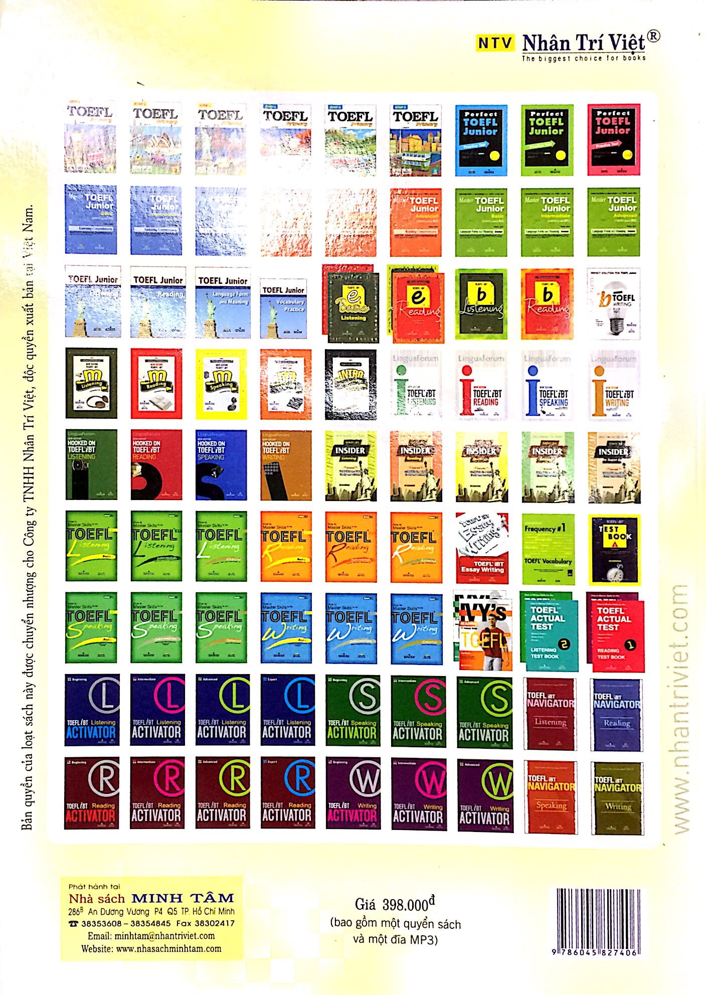 ivy's listening 15 actual tests toefl ibt (kèm cd)