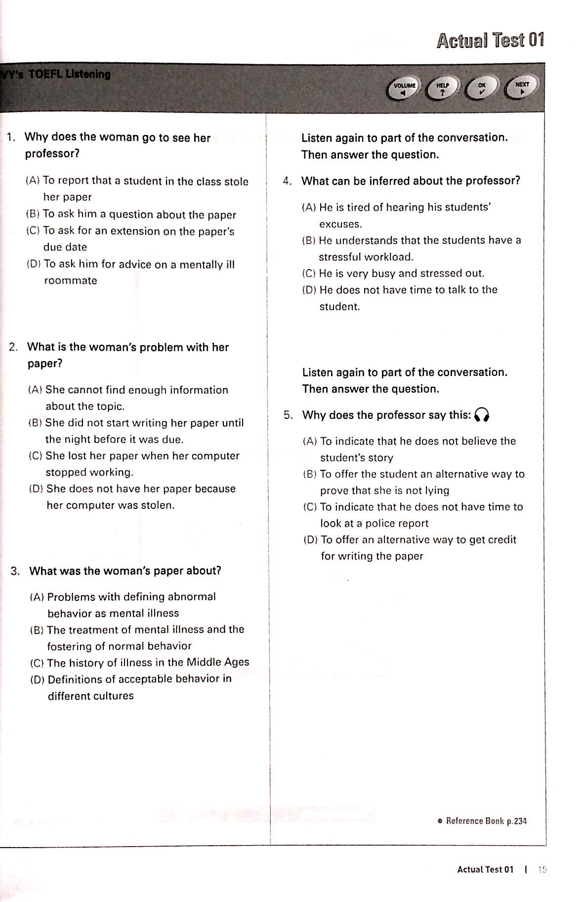 ivy's listening 15 actual tests toefl ibt (kèm cd)