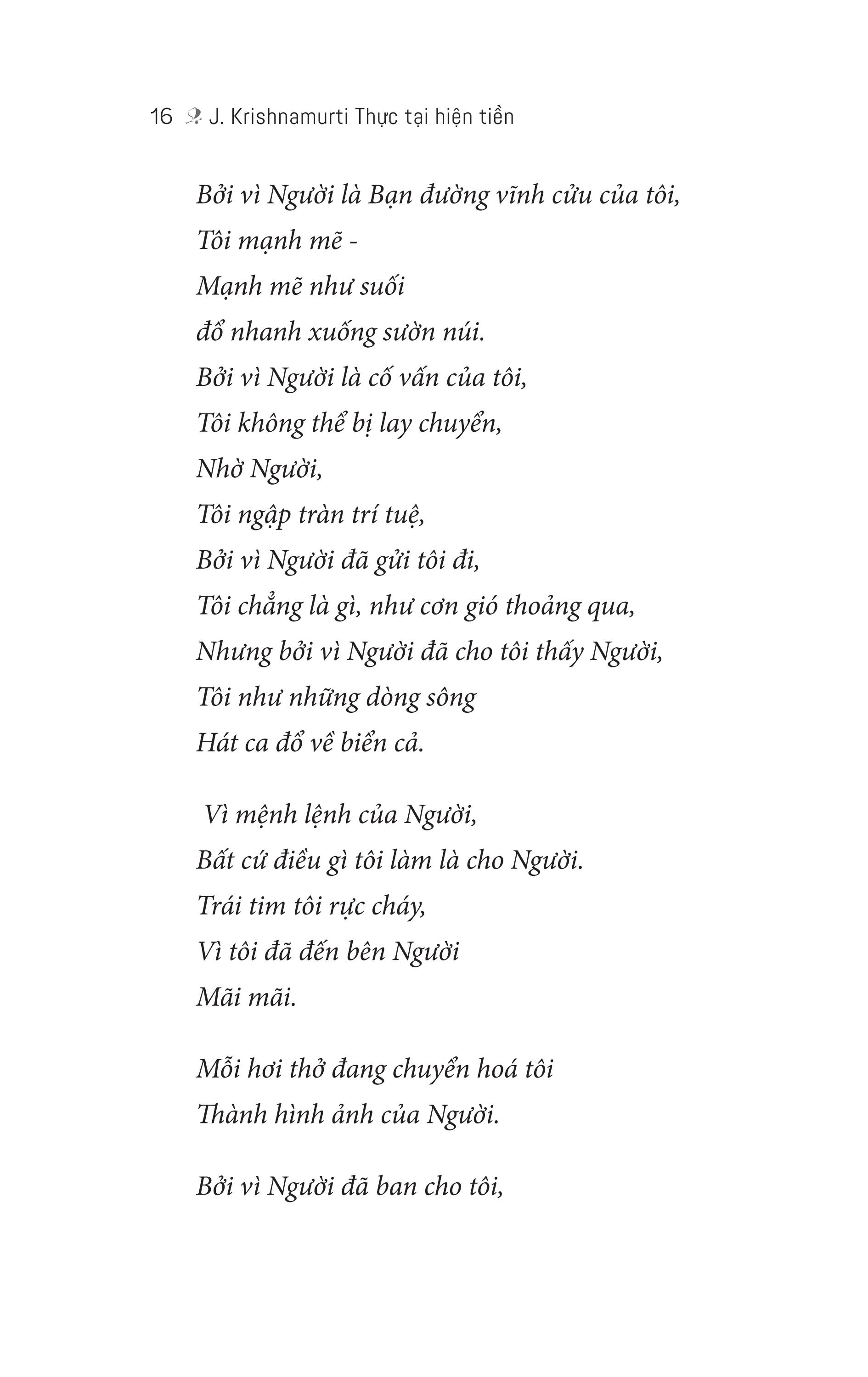 j. krishnamurti thực tại hiện tiền