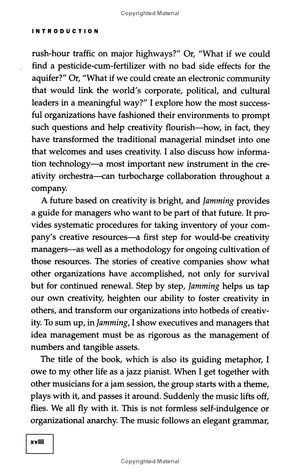 jamming: the art and discipline of corporate creativity