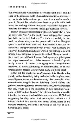 jamming: the art and discipline of corporate creativity