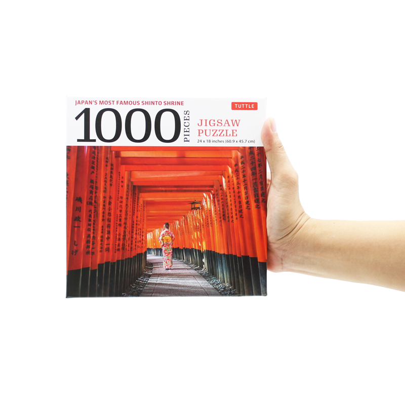 japan's most famous shinto shrine - 1000 piece jigsaw puzzle: fushimi inari shrine in kyoto: finished size 24 x 18 inches (61 x 46 cm)