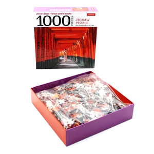 japan's most famous shinto shrine - 1000 piece jigsaw puzzle: fushimi inari shrine in kyoto: finished size 24 x 18 inches (61 x 46 cm)