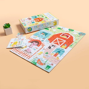 jigsaw & book set - farmyard fun