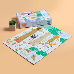 jigsaw & book set - forest fun