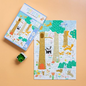 jigsaw & book set - forest fun