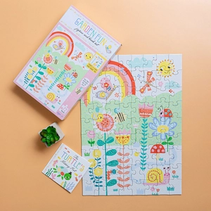 jigsaw & book set - garden fun