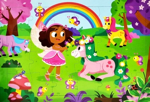 jigsaw book: unicorns and fairies