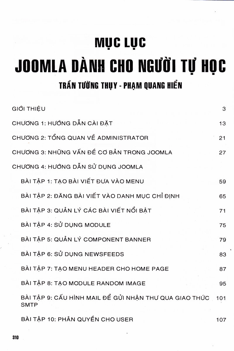 joomla dành cho người tự học