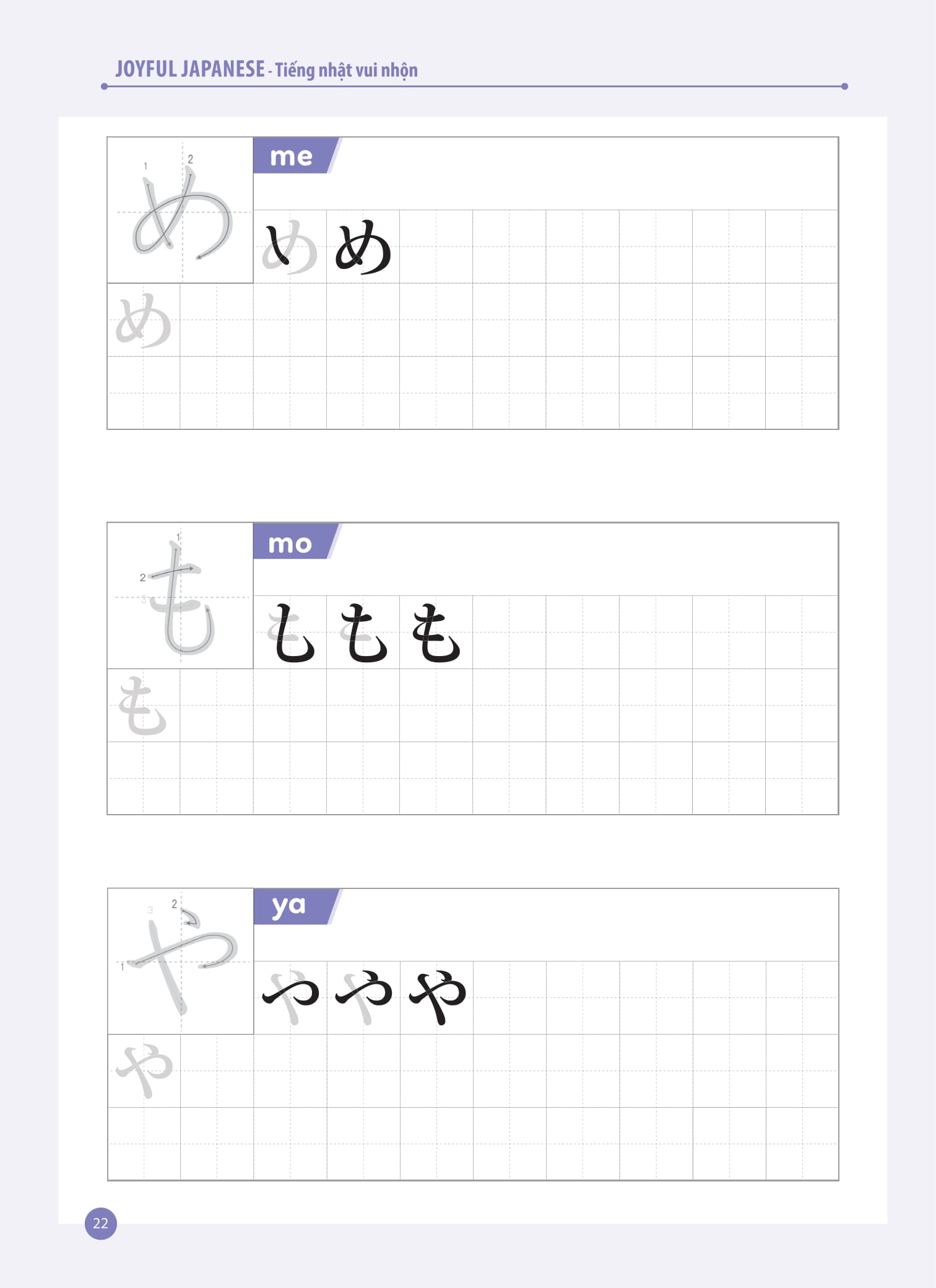 joyful japanese - tiếng nhật vui nhộn - tập viết