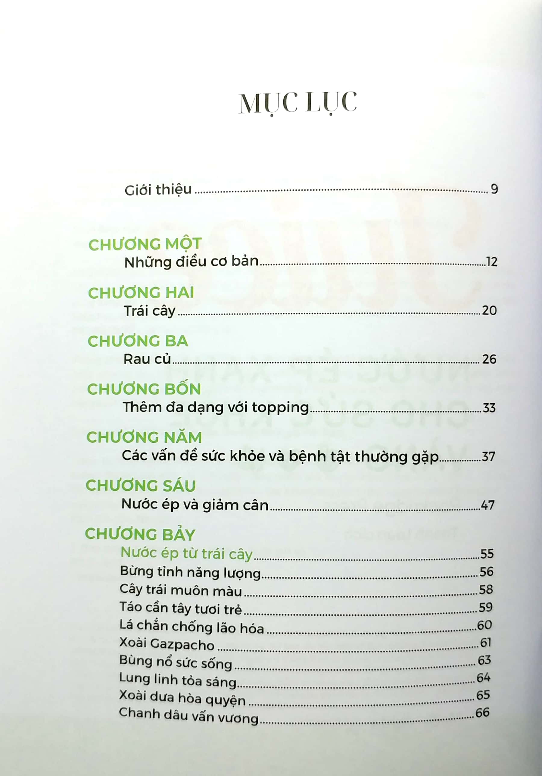 juice - nước ép xanh cho sức khỏe vàng