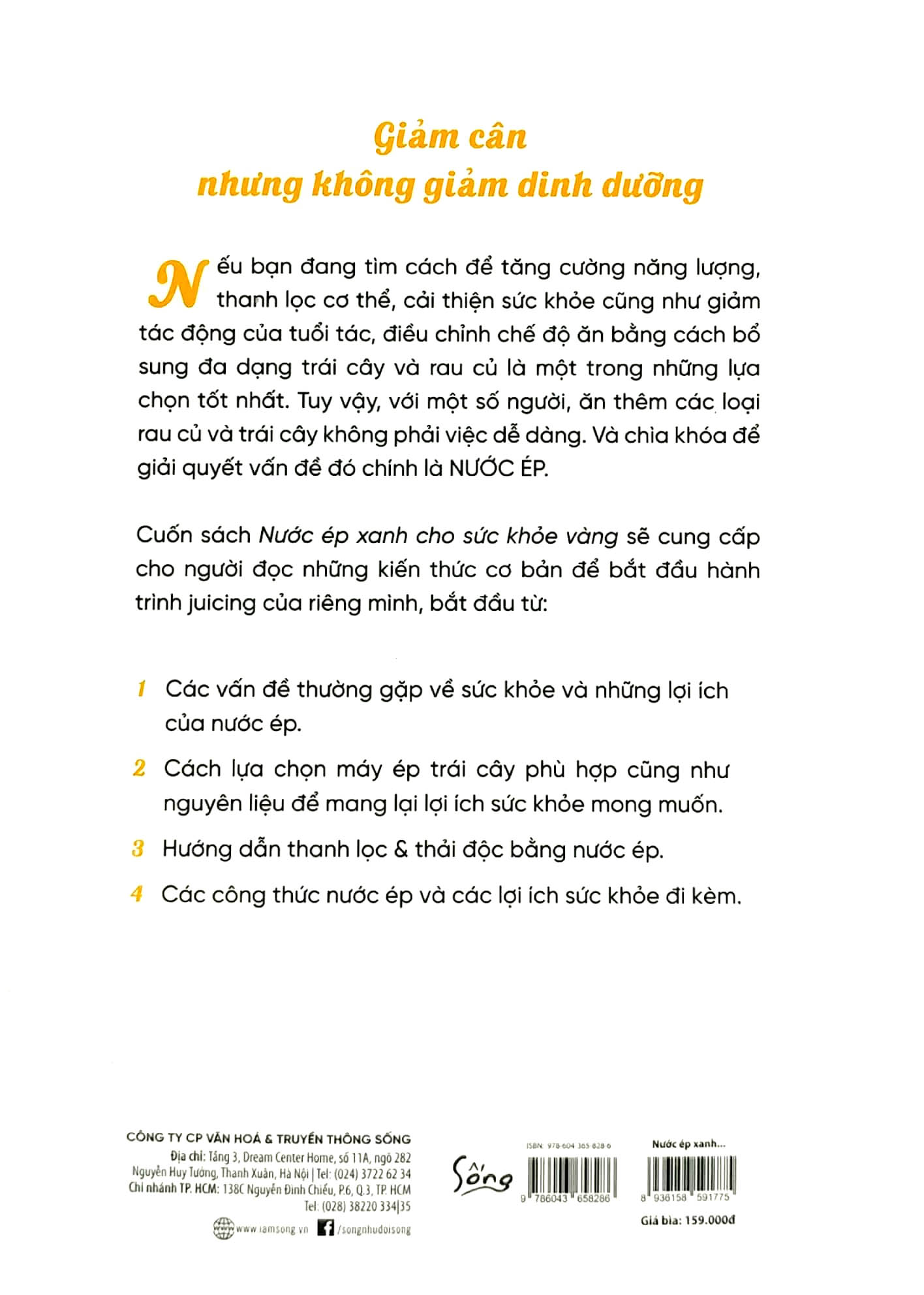 juice - nước ép xanh cho sức khỏe vàng