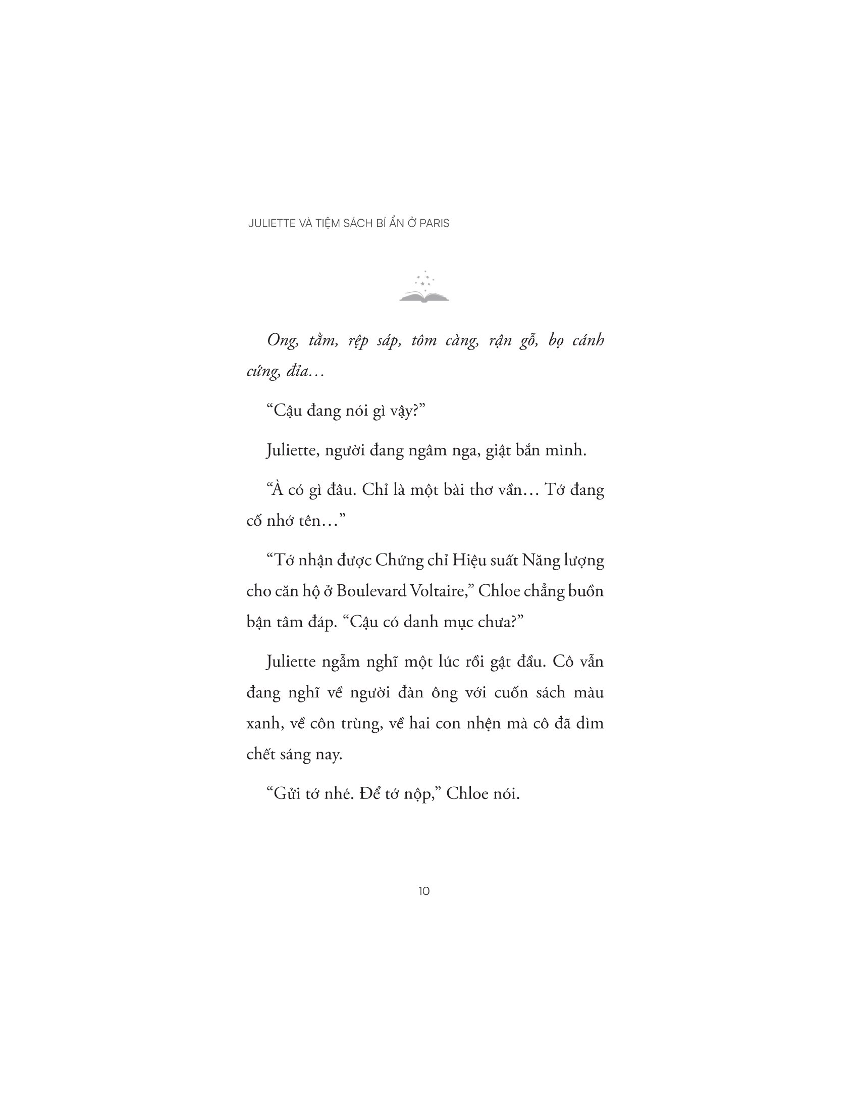 juliette và tiệm sách bí ẩn ở paris