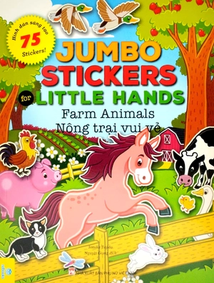 jumbo stickers for little hands - farm animals - nông trại vui vẻ
