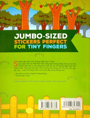 jumbo stickers for little hands - farm animals - nông trại vui vẻ