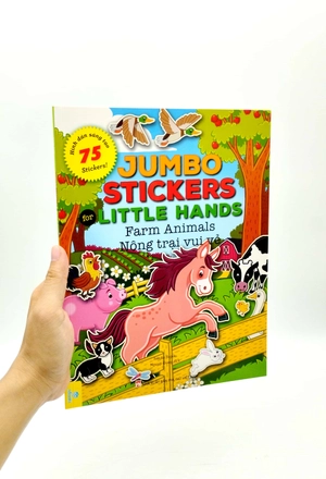 jumbo stickers for little hands - farm animals - nông trại vui vẻ