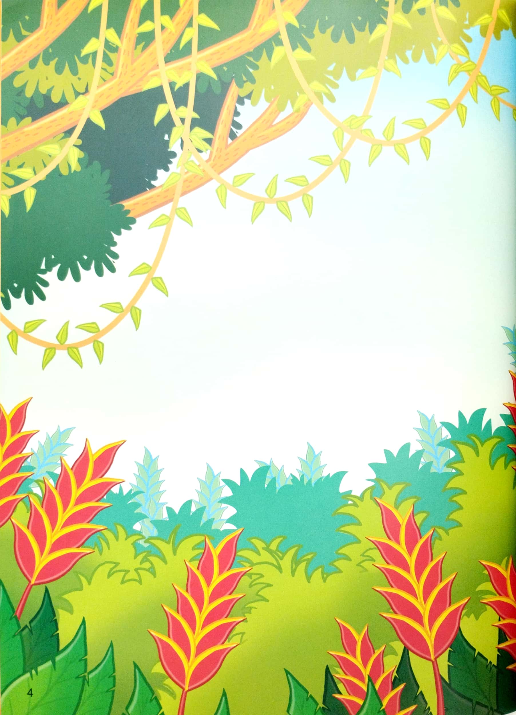 jumbo stickers for little hands - jungle animals - rừng xanh kì thú