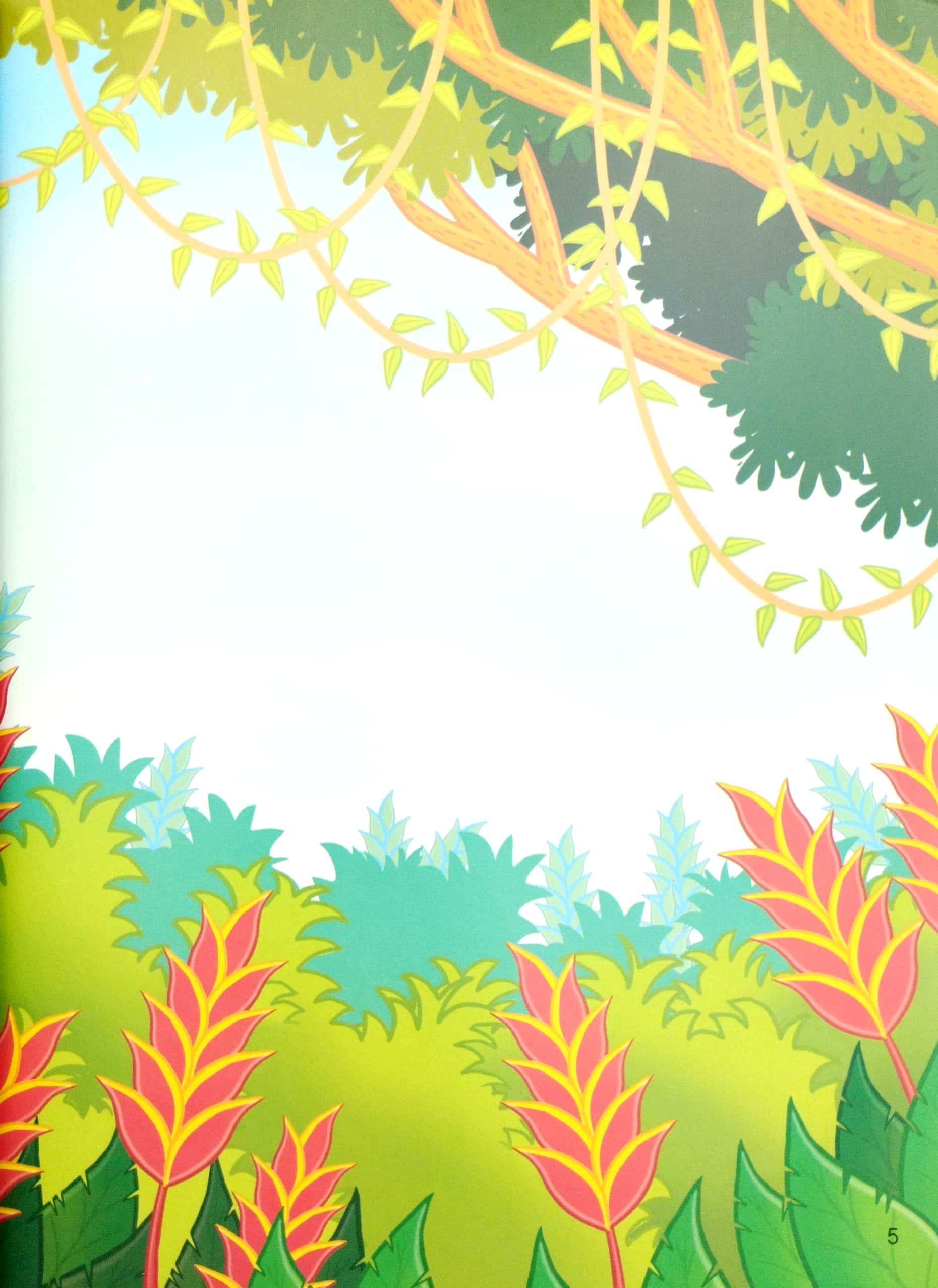 jumbo stickers for little hands - jungle animals - rừng xanh kì thú