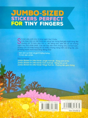 jumbo stickers for little hands - under the sea - dưới biển sâu
