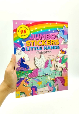 jumbo stickers for little hands - unicorns