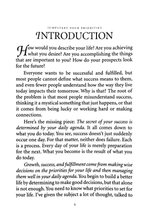 jumpstart your priorities