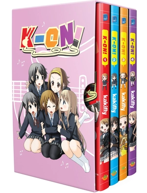 k-on boxset (bộ 4 tập) - tặng kèm 7 card pvc nhân vật