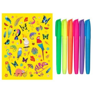 kaleidoscope colouring kit rainbow unicorns