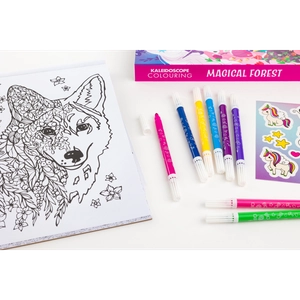 kaleidoscope colouring kit unicorn forest