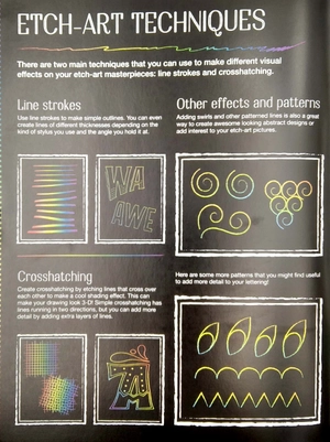 kaleidoscope etch art creations hand lettering