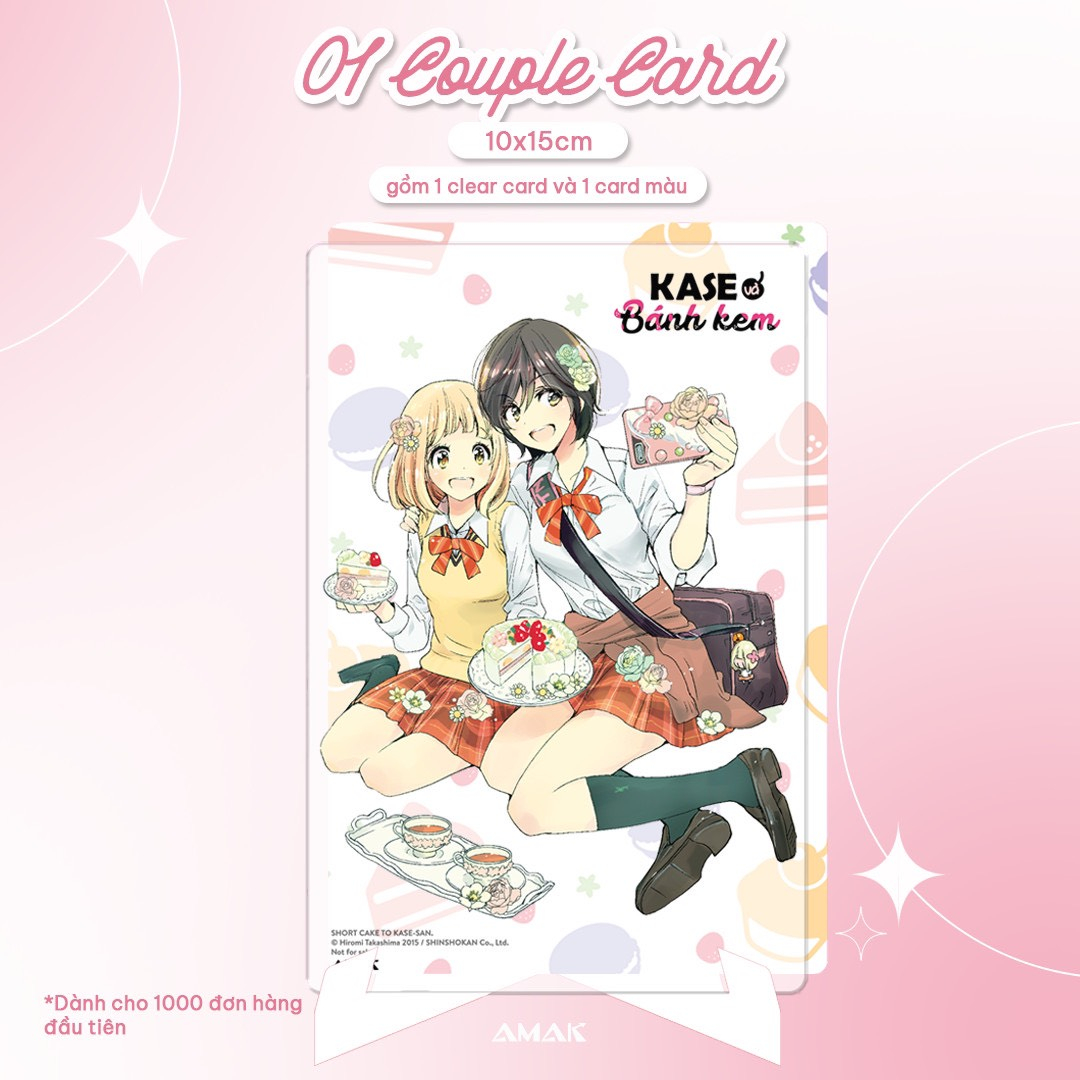 kase và bánh kem - tặng kèm sticker + set couple card + poster a3