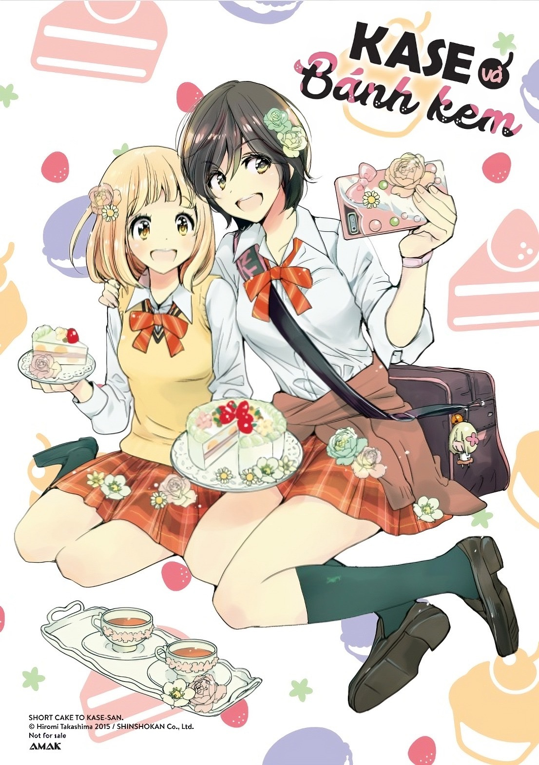 kase và bánh kem - tặng kèm sticker + set couple card + poster a3