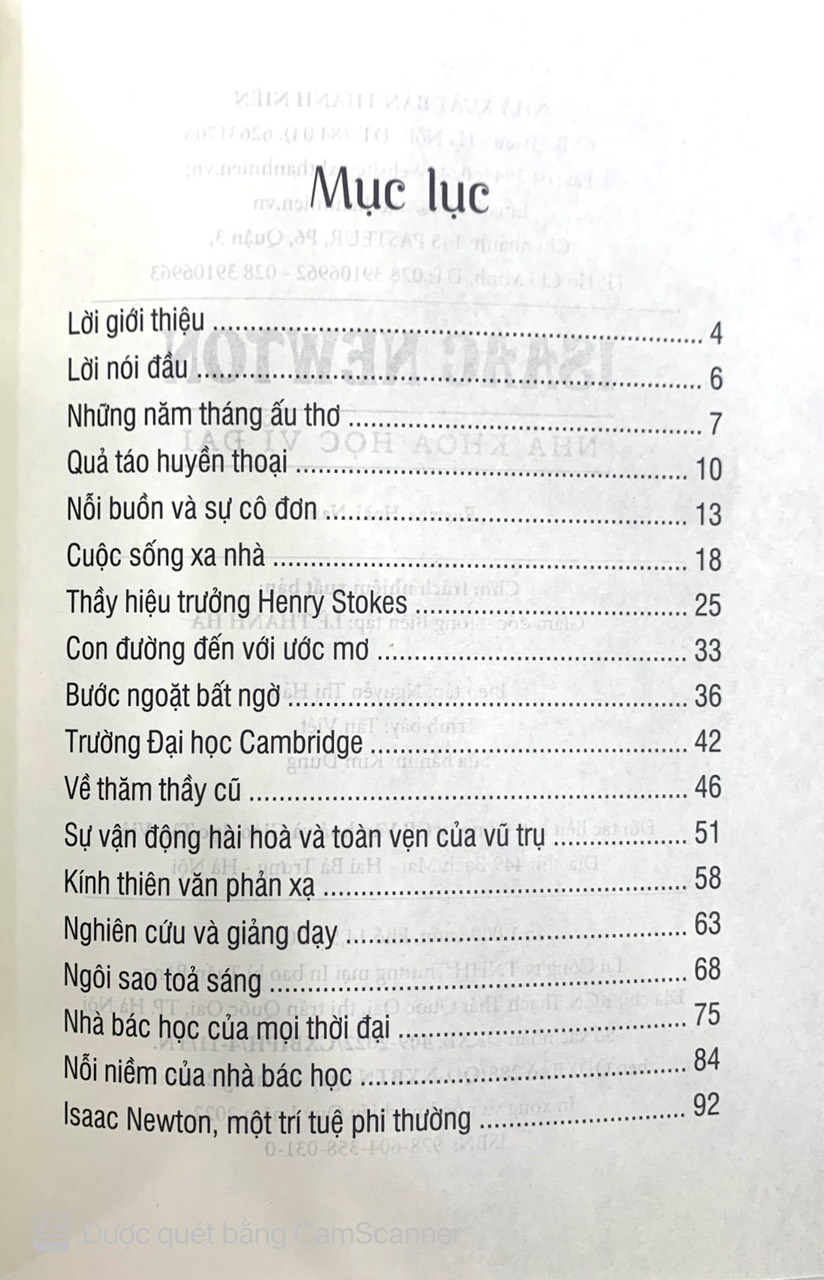 kể chuyện cuộc đời các thiên tài: isaac newton - nhà khoa học vĩ đại