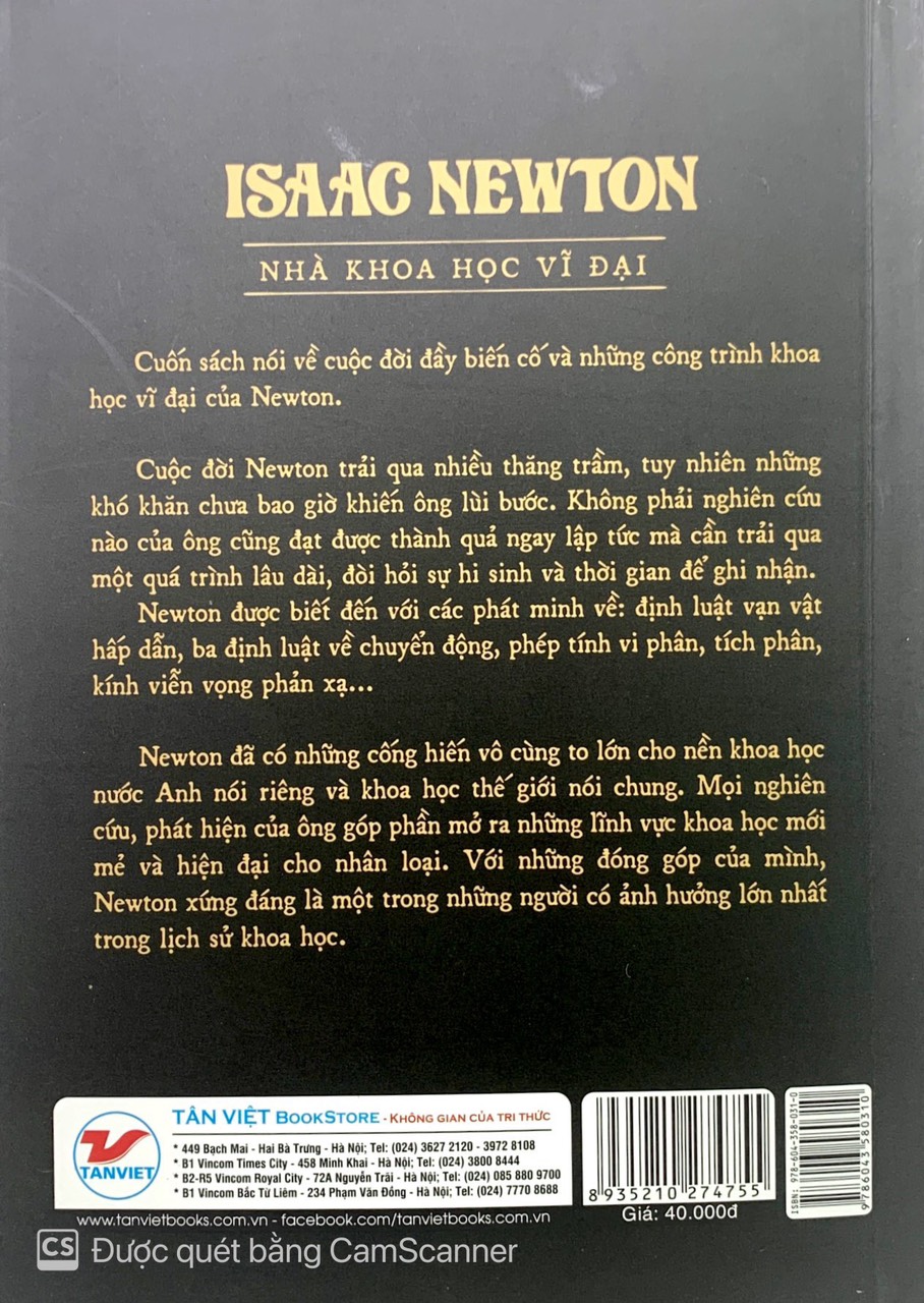 kể chuyện cuộc đời các thiên tài: isaac newton - nhà khoa học vĩ đại
