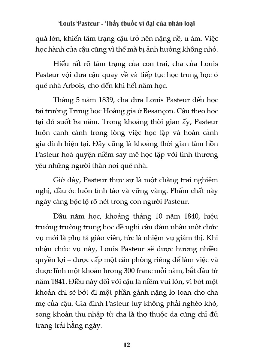 kể chuyện cuộc đời các thiên tài - louis pasteur - thầy thuốc vĩ đại của nhân loại