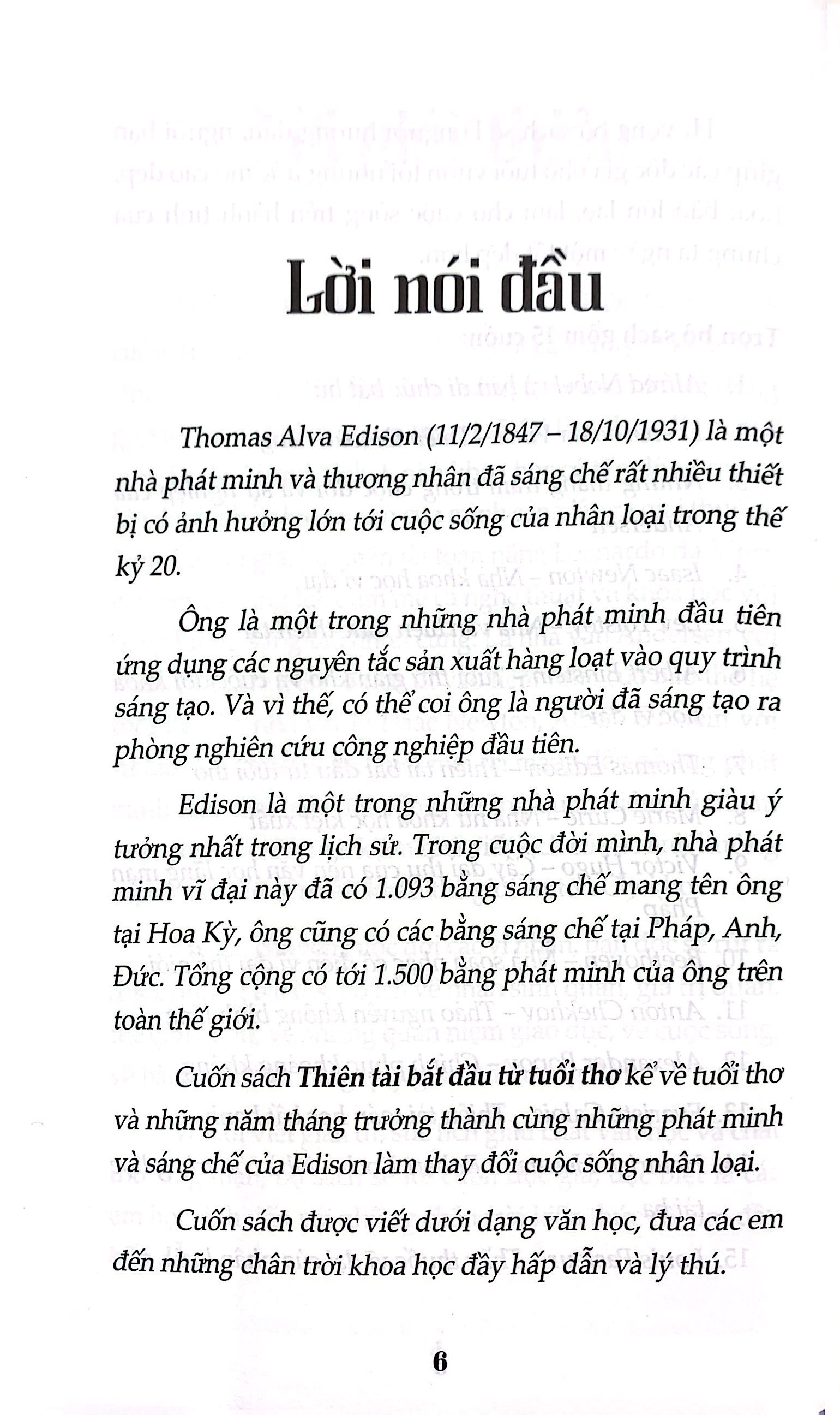 kể chuyện cuộc đời các thiên tài: thomas edison - thiên tài bắt đầu từ tuổi thơ