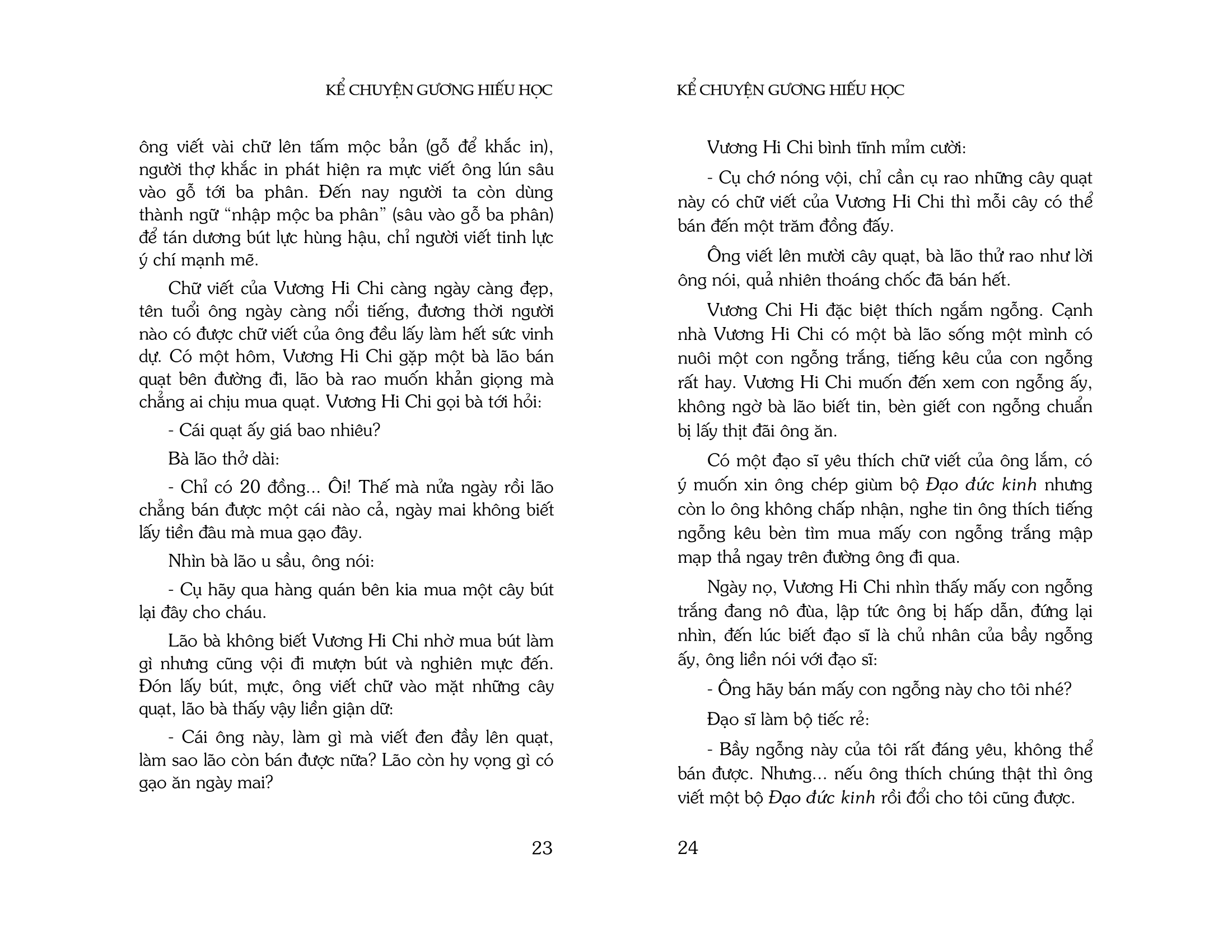 kể chuyện gương hiếu học (tái bản 2023)