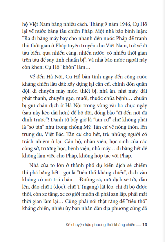 kể chuyện hậu phương thời kháng chiến