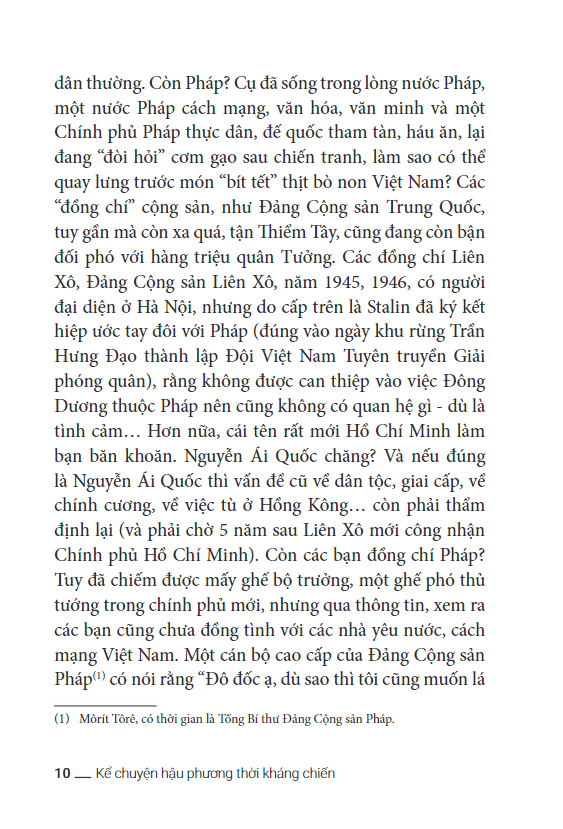 kể chuyện hậu phương thời kháng chiến