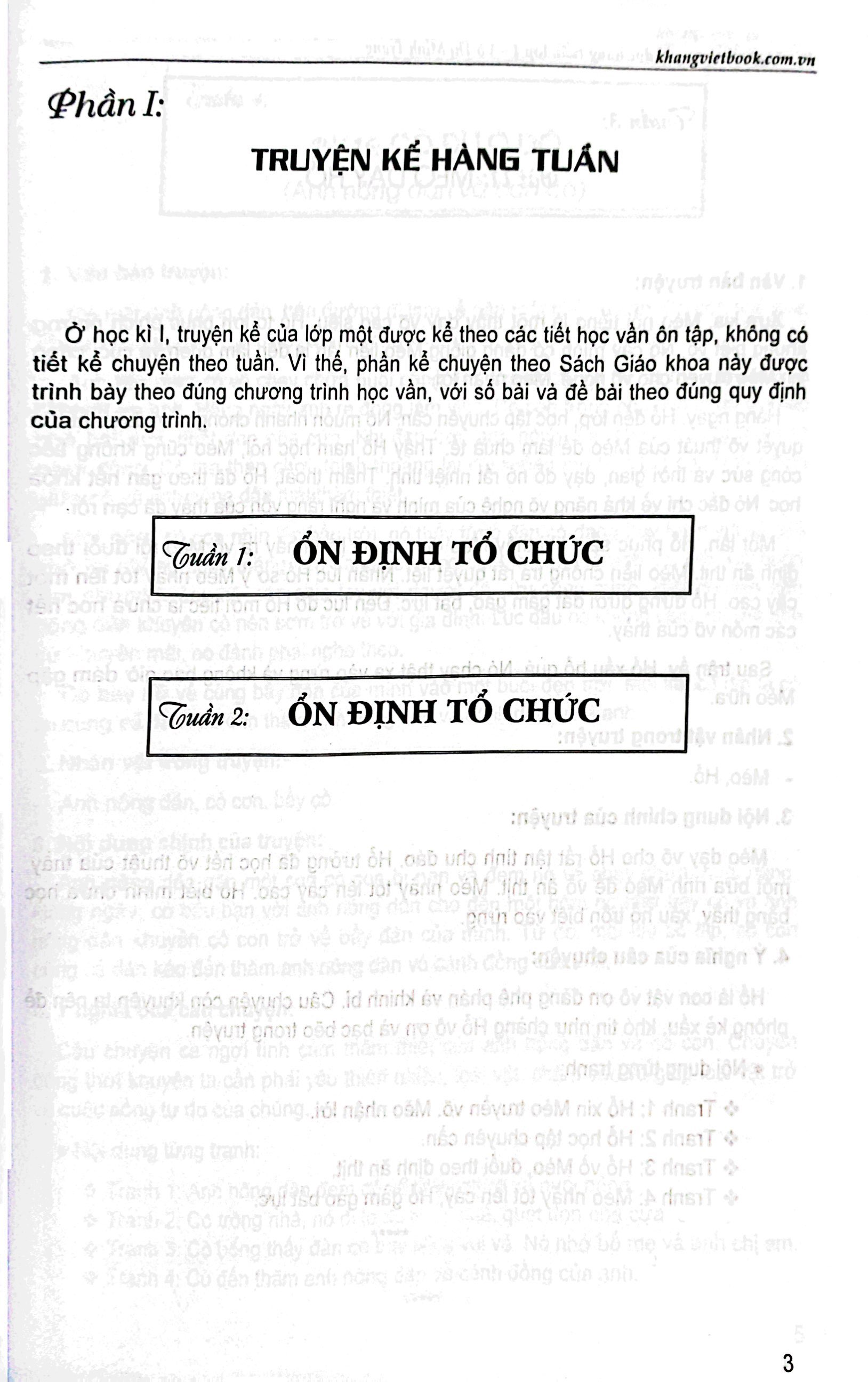 kể chuyện theo truyện đọc hàng tuần 1