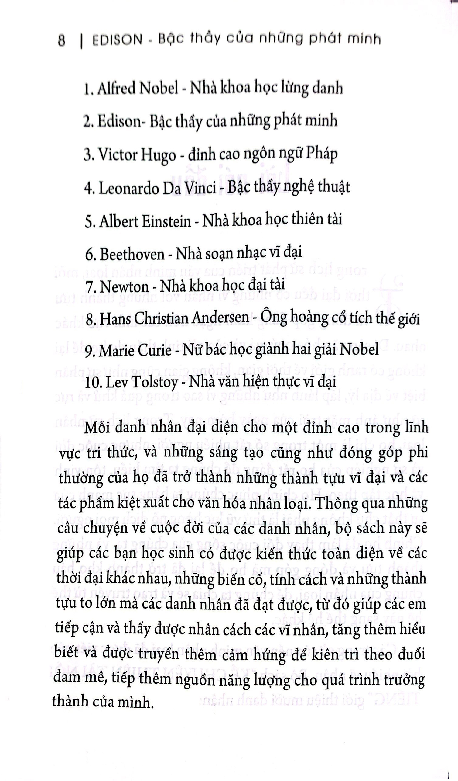 kể chuyện thiên tài nổi tiếng - edison - bậc thầy của những phát minh