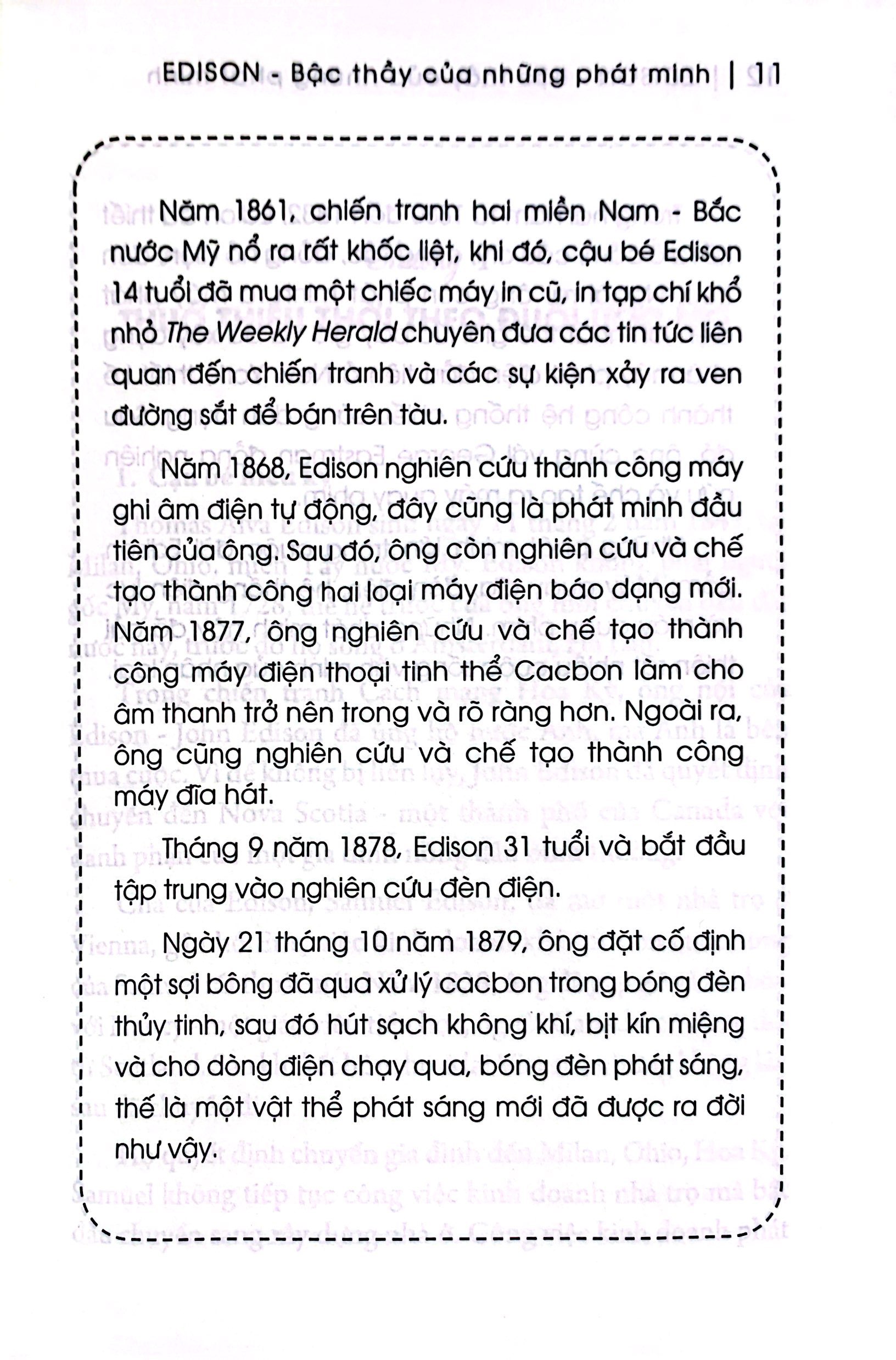kể chuyện thiên tài nổi tiếng - edison - bậc thầy của những phát minh