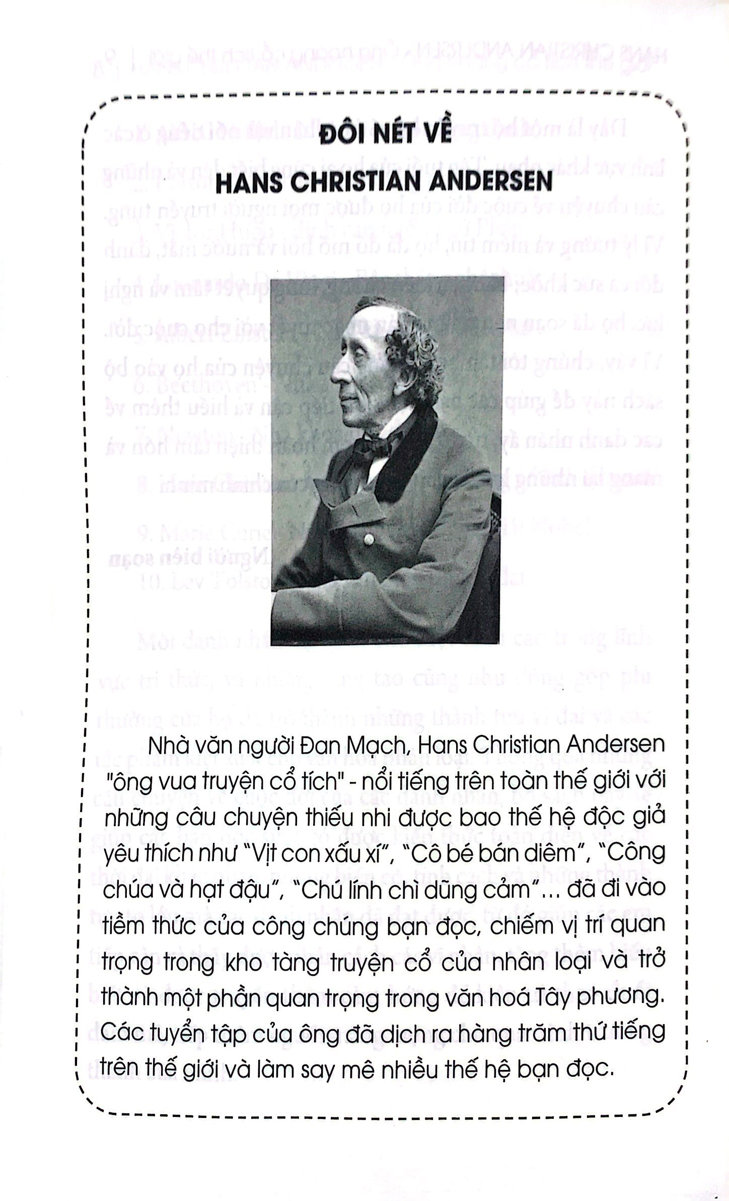 kể chuyện thiên tài nổi tiếng - hans christian andersen- ông hoàng cổ tích thế giới