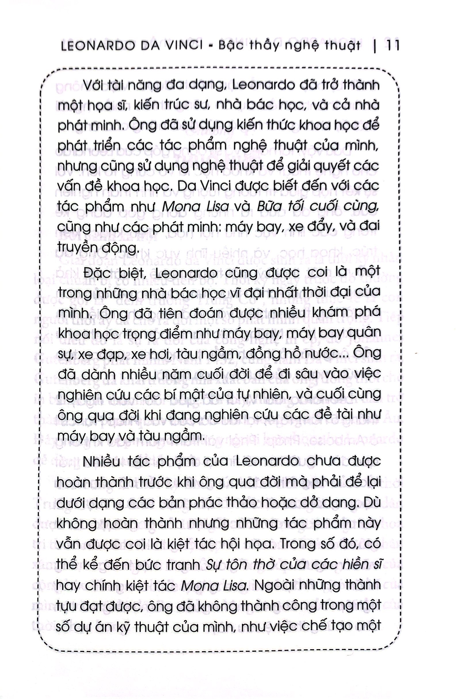 kể chuyện thiên tài nổi tiếng - leonardo da vinci - bậc thầy nghệ thuật