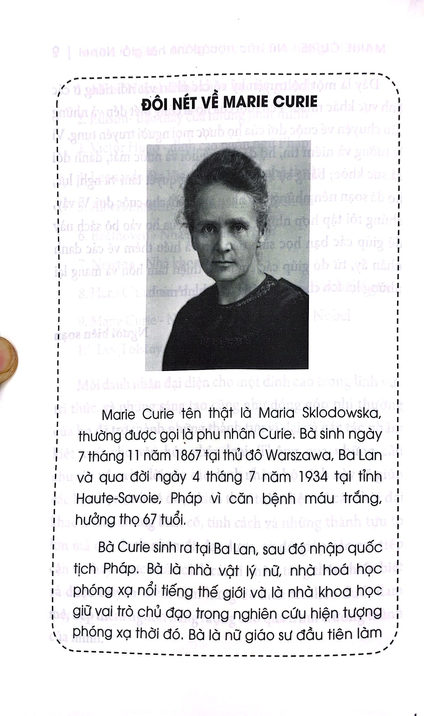 kể chuyện thiên tài nổi tiếng - marie curie - nữ bác học giành hai giải nobel