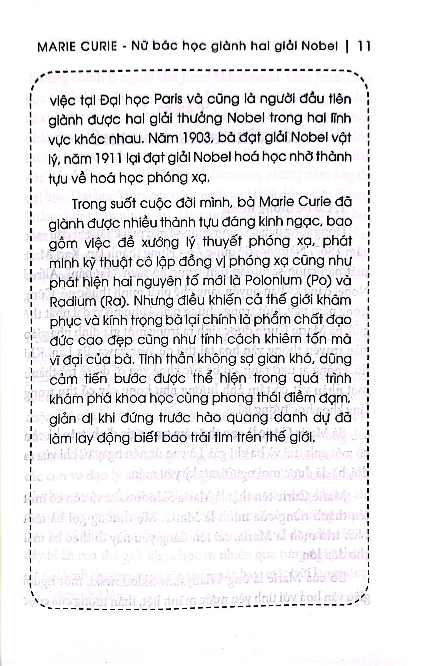 kể chuyện thiên tài nổi tiếng - marie curie - nữ bác học giành hai giải nobel
