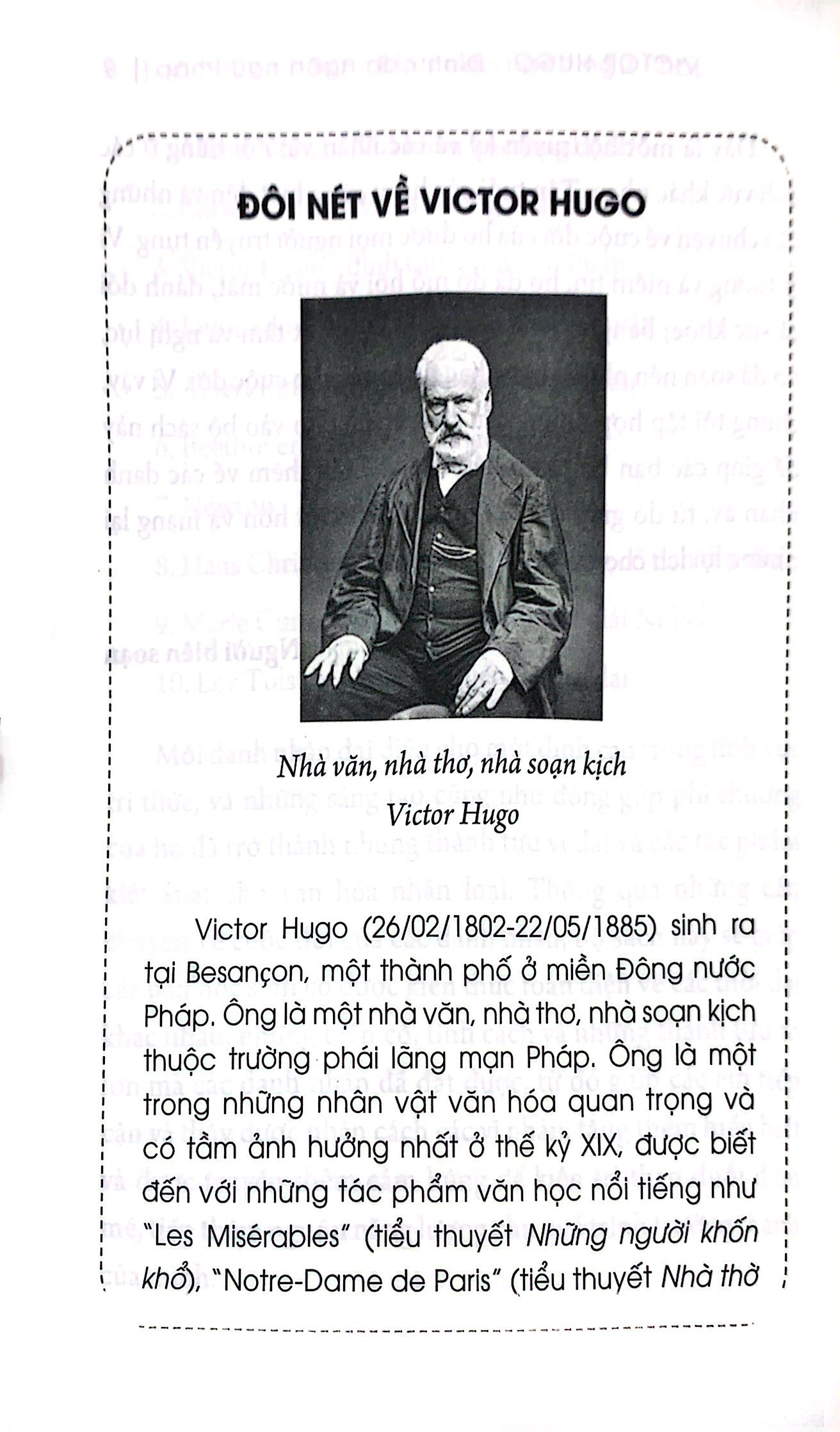kể chuyện thiên tài nổi tiếng - victor hugo - đỉnh cao ngôn ngữ pháp