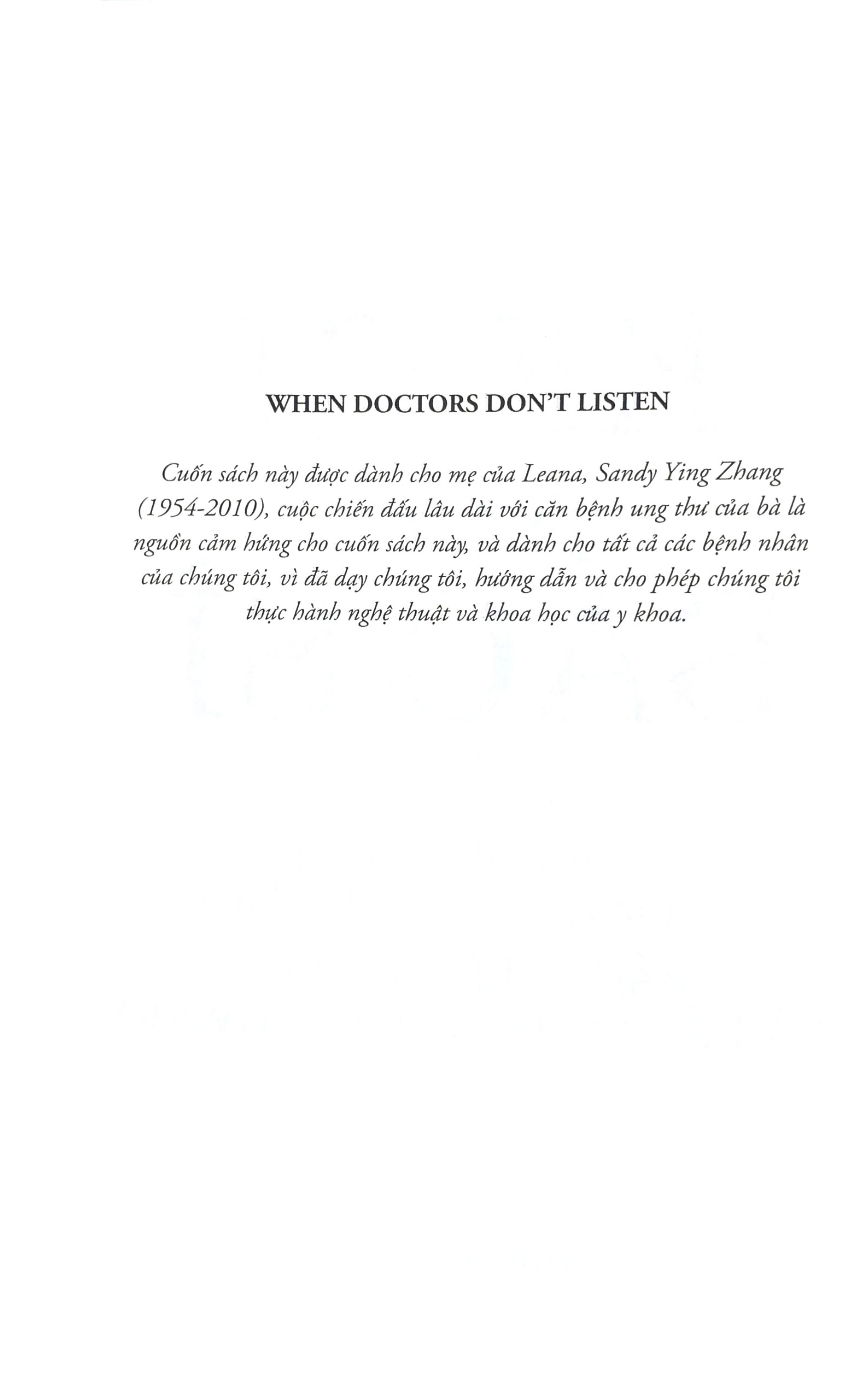 kể gì với bác sĩ - when doctors don't listen